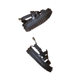 Dr. Martens The Terry Leather Fisherman Sandals Black Women's Size 7